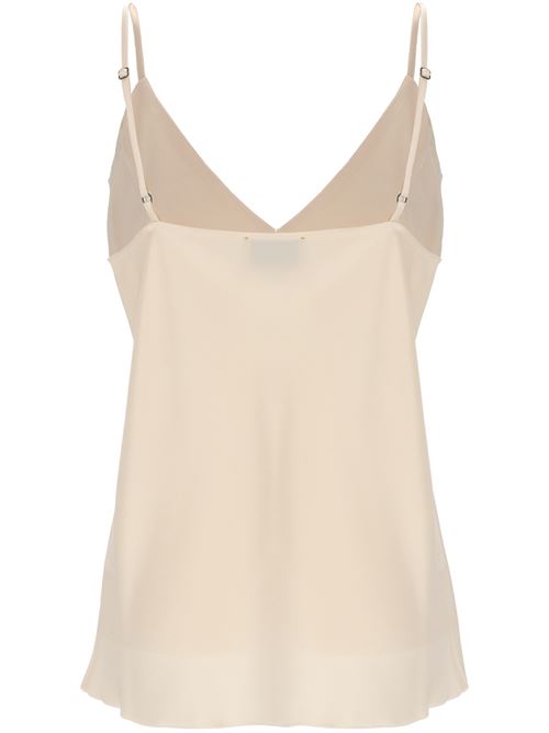 Top in seta avorio Forte forte | 12872IVORY